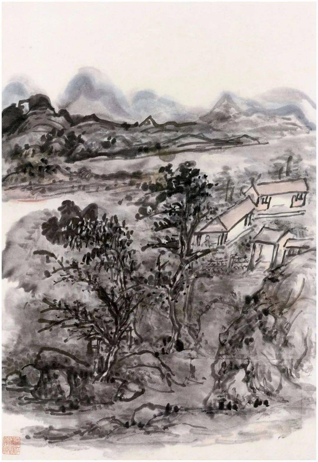 黄宾虹山水作品中笔墨意境美_搜狐网