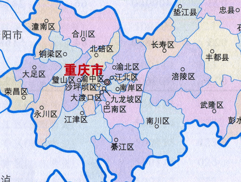 重庆市地图全图可放大图片