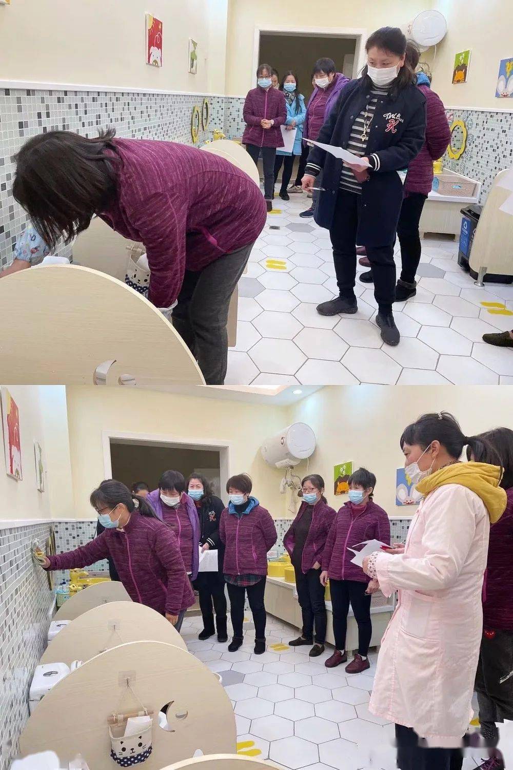 保育精于心让爱更专业莘城海粟幼儿园保育员技能比武大赛