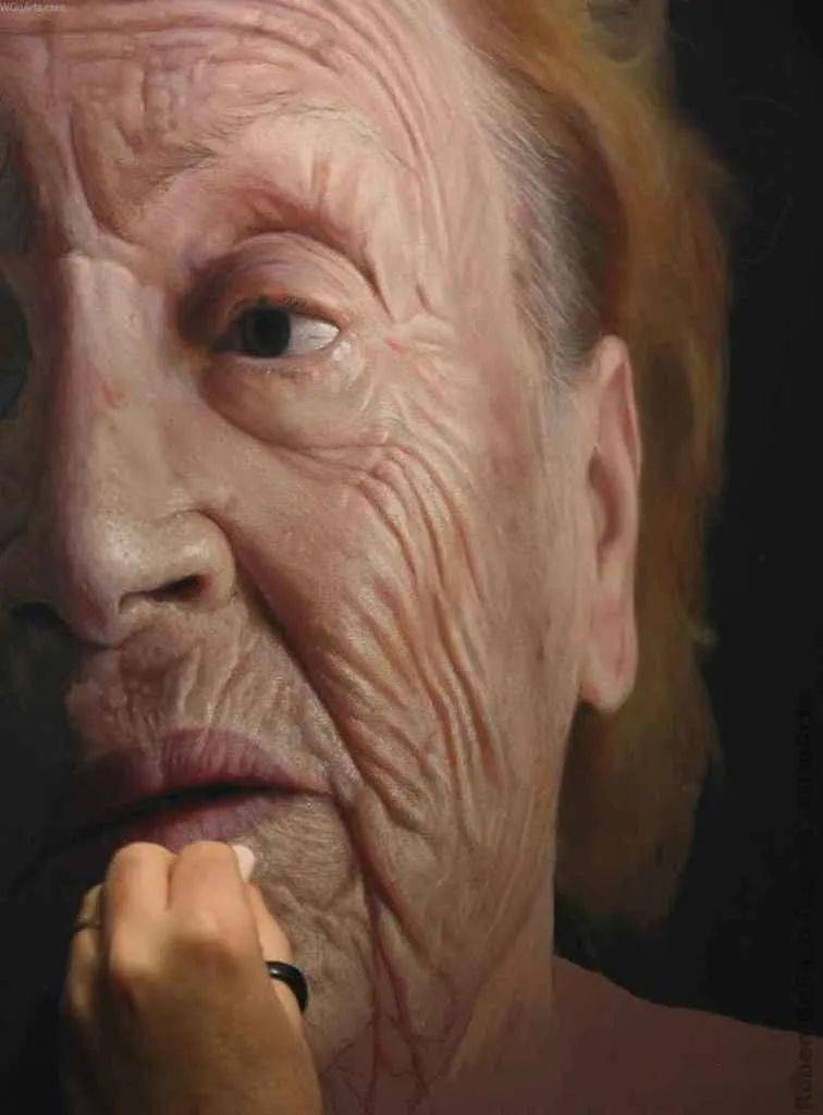 以大型超写实粉彩肖像画而闻名西班牙画家鲁本贝洛索阿多尔纳ruben