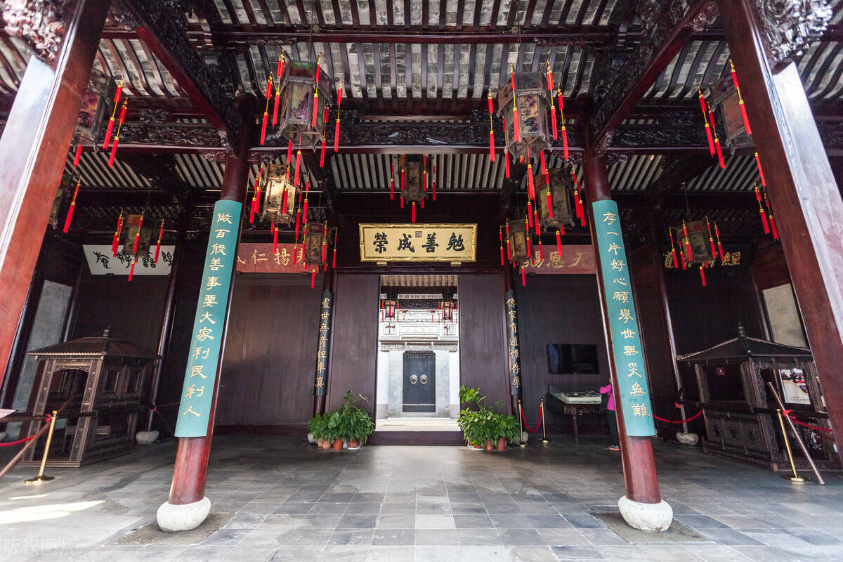 中国古建筑浙江省杭州市胡雪岩故居