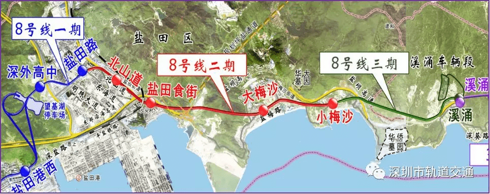 来“梅沙踏浪”!地铁8号线二期小梅沙站已封顶