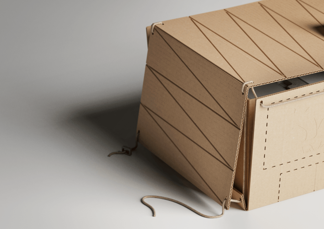 这设计太巧妙纸盒包装箱竟就是盏灯