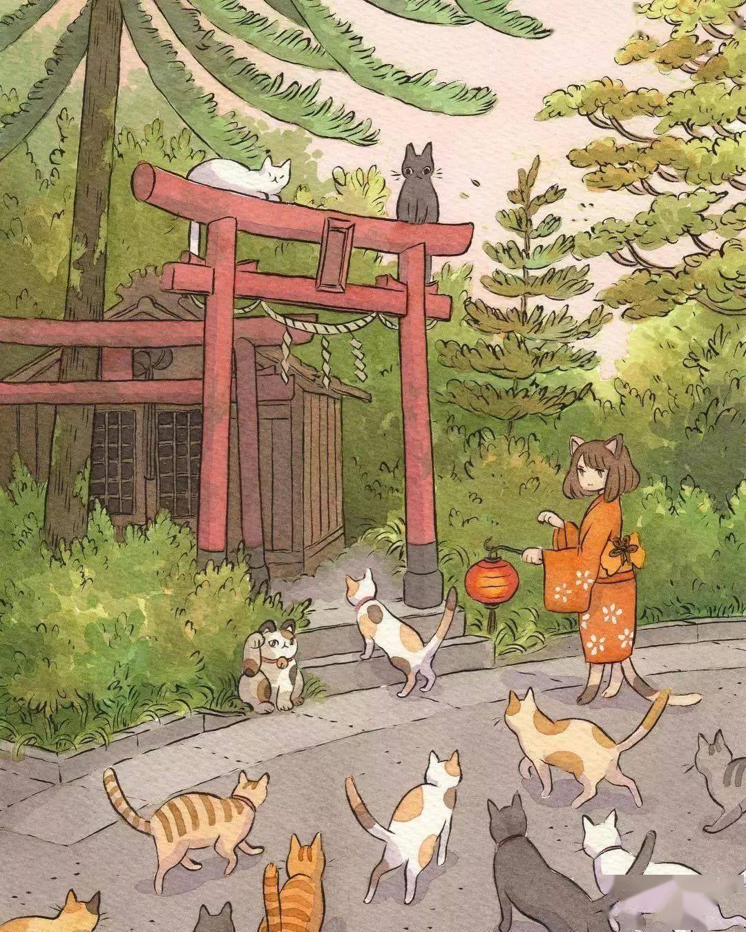 超美的童话风插画让你走进宫崎骏般魔法世界