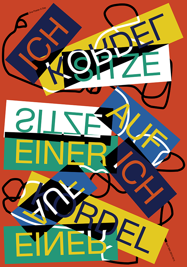 365天每天坚持完成一张文字海报难不难