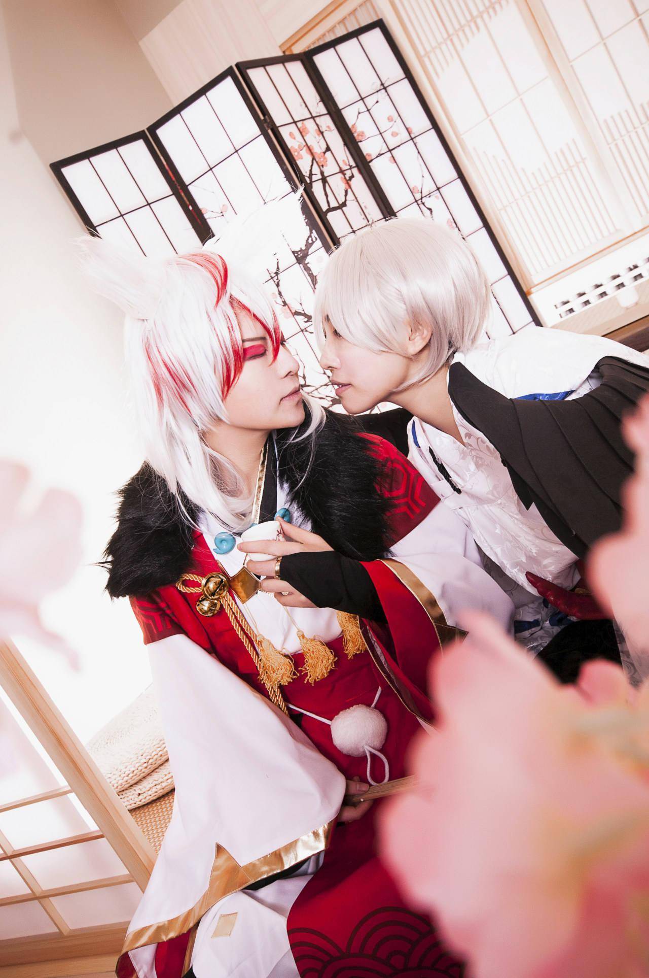 阴阳师手游妖狐x大天狗cosplay