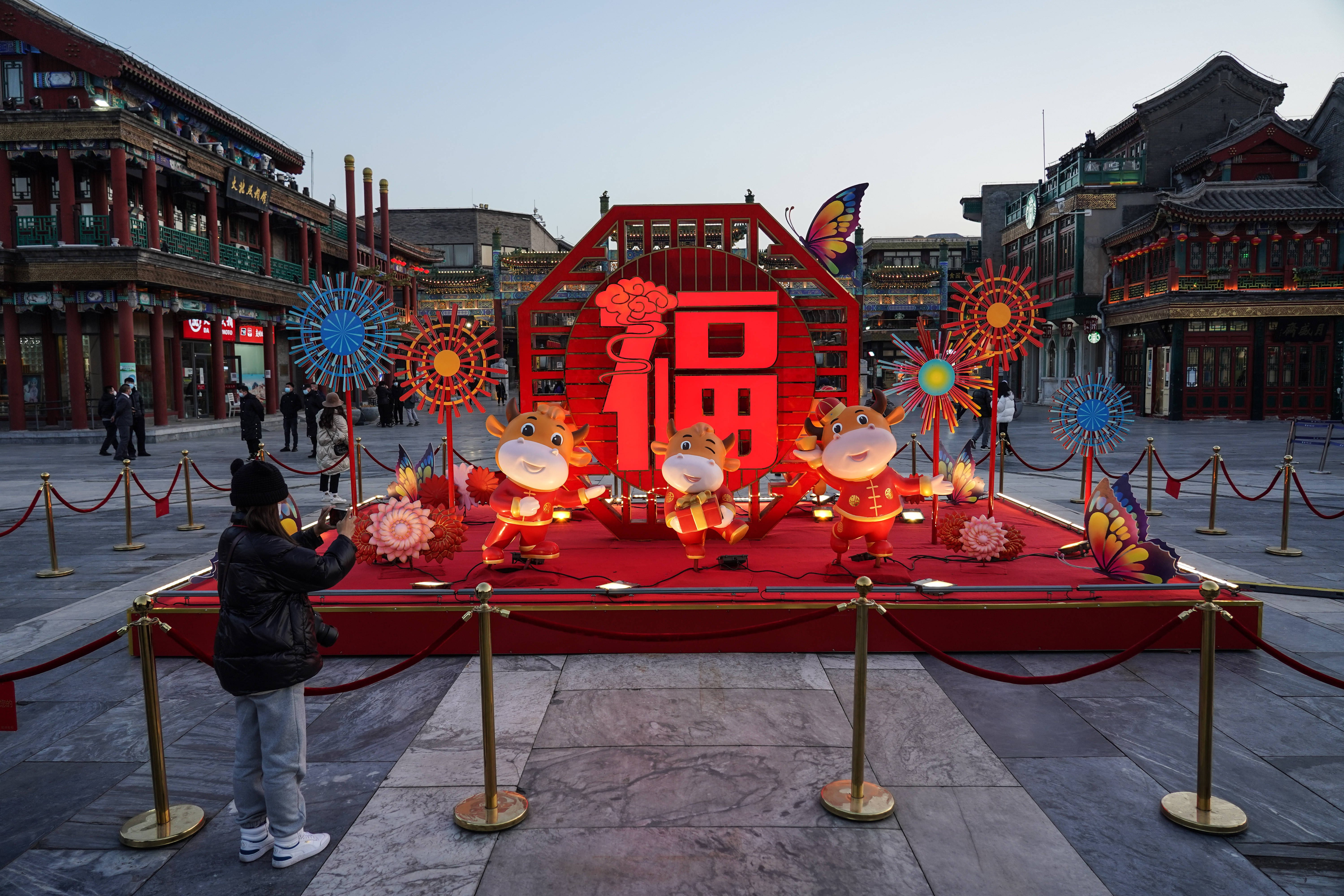 北京 2021年春节景观布置全部到位