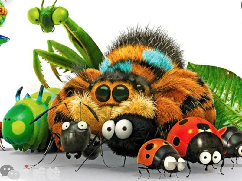 几个出镜率最高的主角有苍蝇,蜘蛛,瓢虫,毛毛虫.