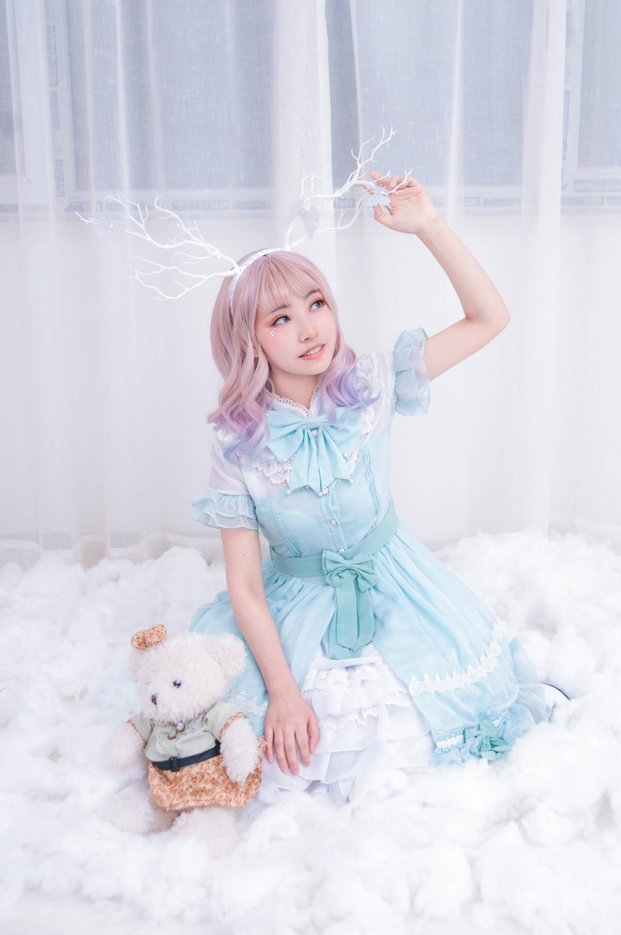 lolita《那边》天青色店家模特图