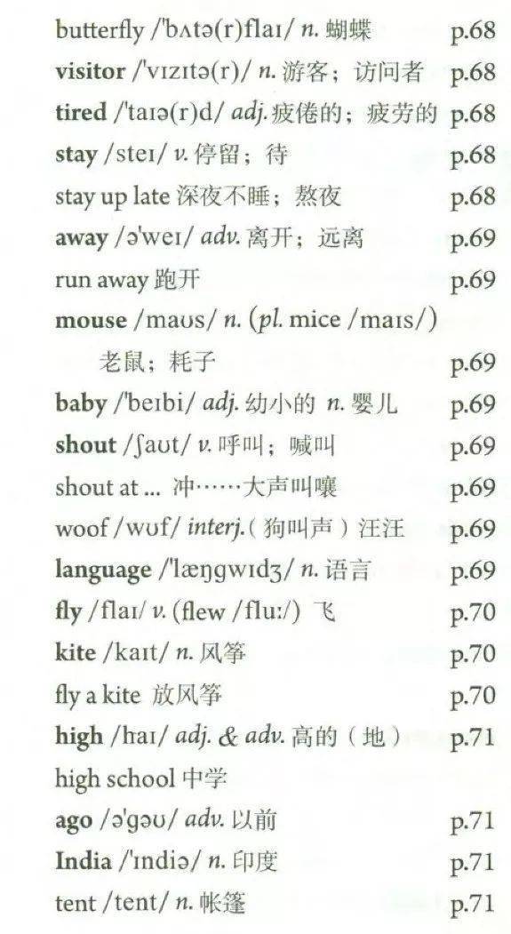 人教版初中英语七年级下册unit12电子书单词课文听力微课