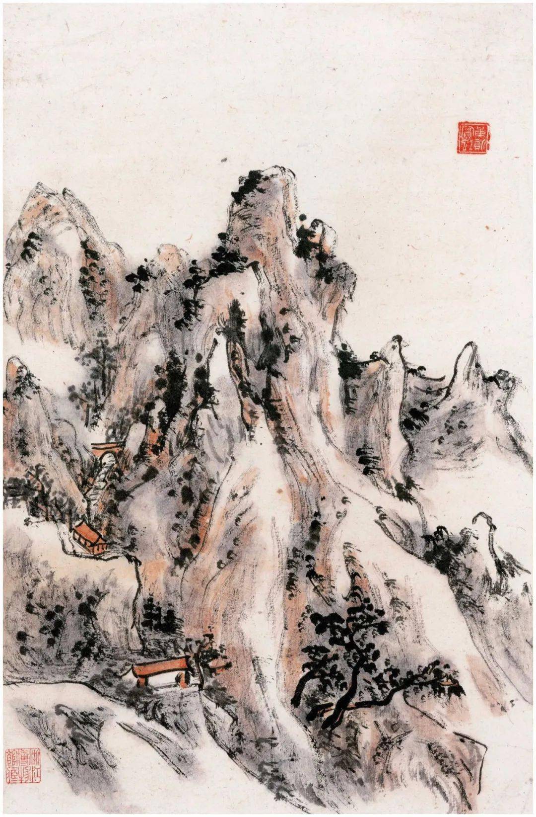 黄宾虹山水画小品欣赏图片