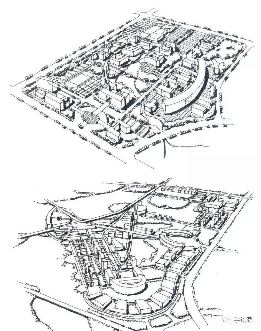 如何学好规划鸟瞰图这50张手绘图给你答案