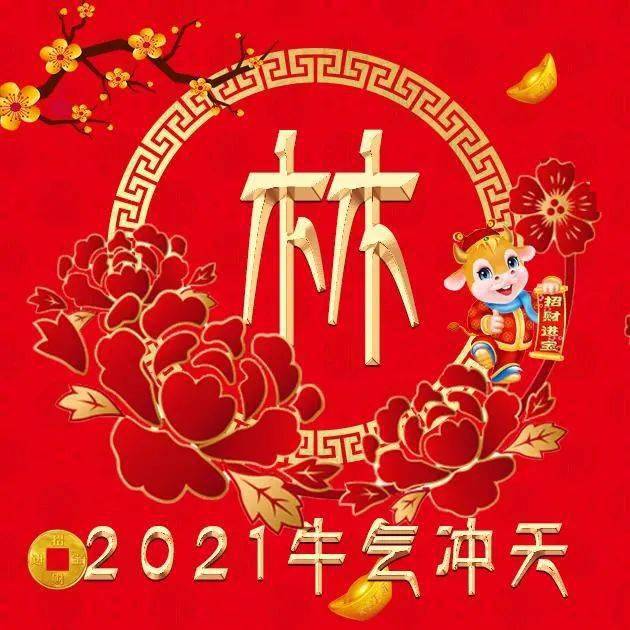 姓氏微信头像分享2021年我们一起牛气冲天