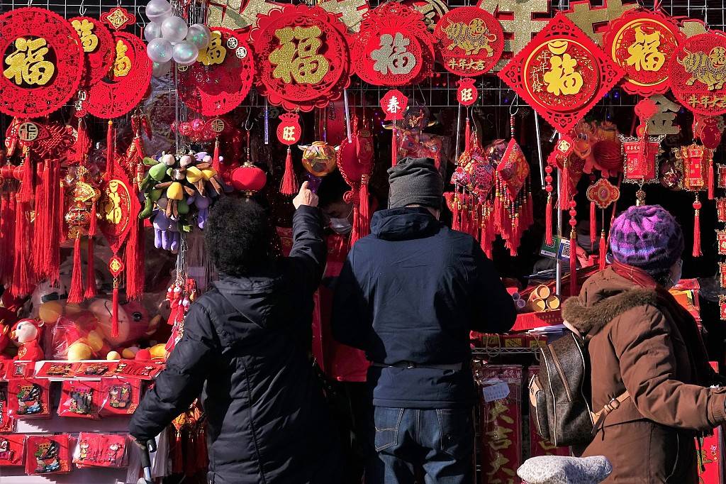 北京年味儿依旧春节前年货市场红红火火