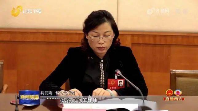 省人大代表肖丽娟说"更好发挥法律顾问的作用,全力推动和保障民法典