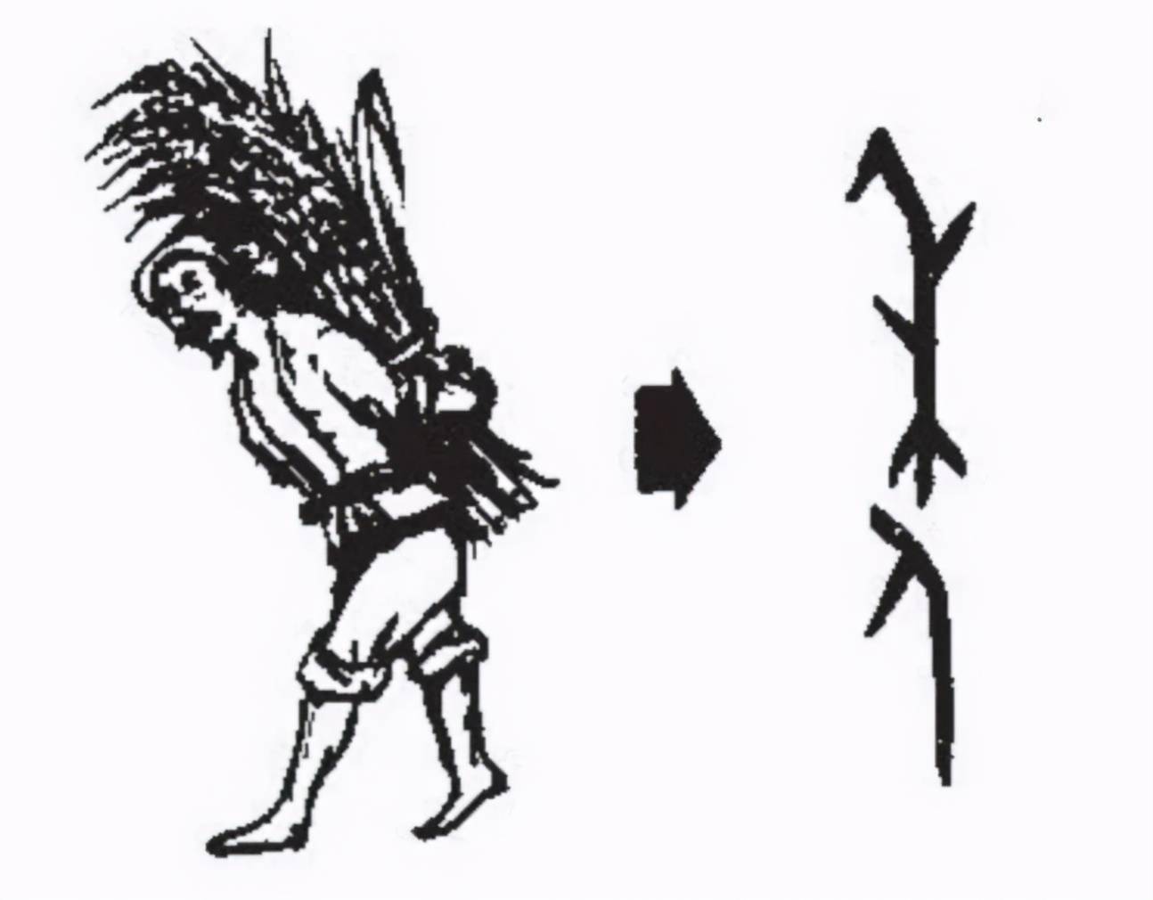 直至秦汉时期,年字变化越来越大,但总体上还依稀可以看到"人与禾"的