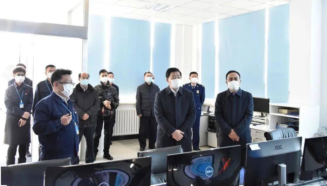 吕东升一行莅临水务公司进行节前安全检查,公司党委书记,董事长宋振民