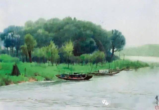 真正的大师之作 滋润清透的水彩风景作品 很养眼 中国