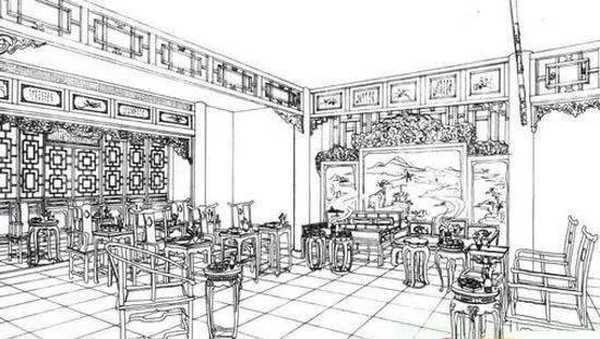 第三回,黛玉进荣禧堂:抬头迎面先看见一个赤金九龙青地大匾,匾上写着