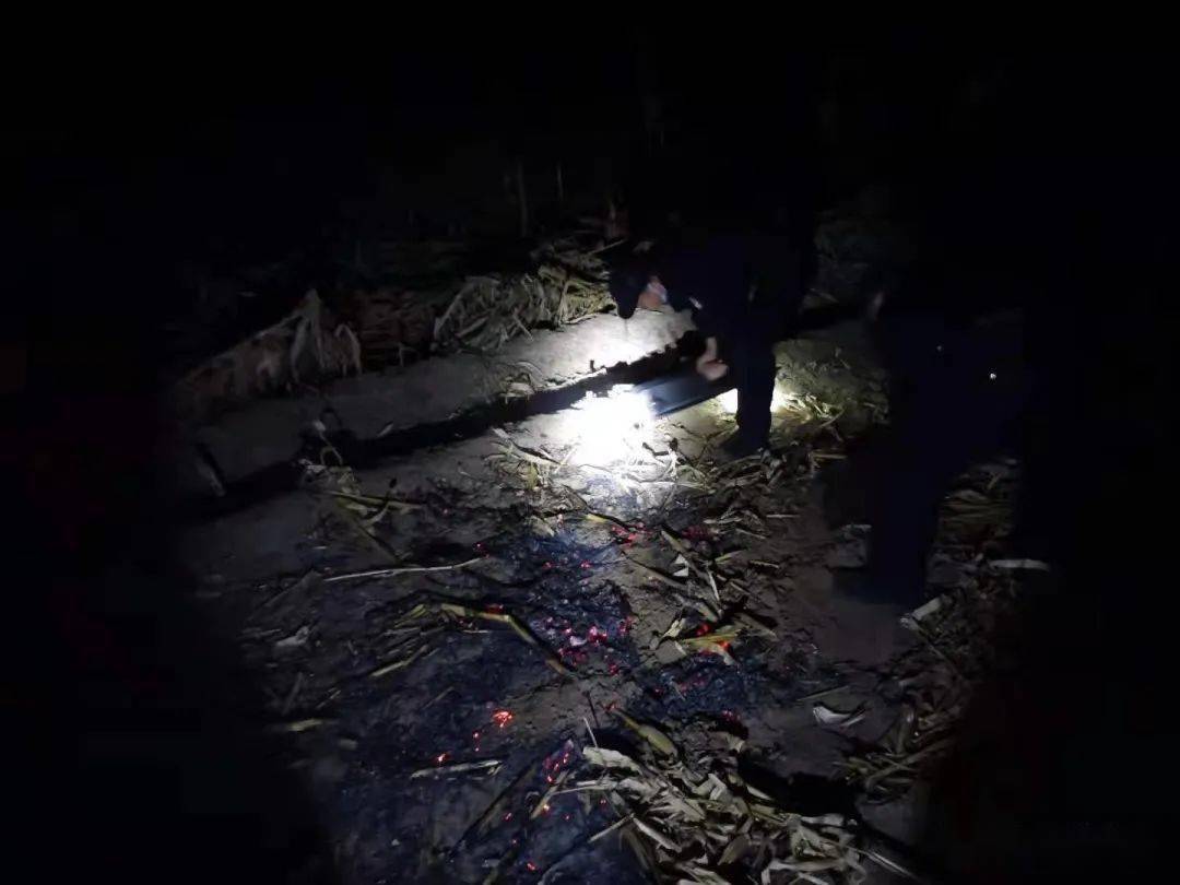 村民上坟烧纸引发山火 警民联合将火扑灭