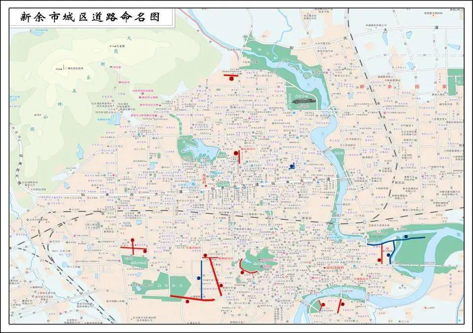 新余市高新区道路命名图来源:新余市民政局编辑:吴彦樾值班主任