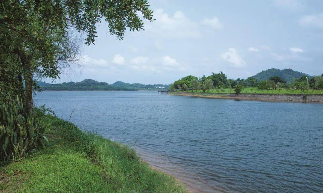 沿湖全长约10公里,静卧于水濂山公园北部,南城街道蛤地社区南部,在