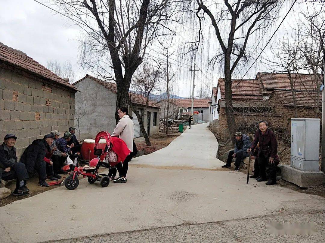 又待一会,我们也都起身准备回家了,路过村口那里,看到了聚集在一起的