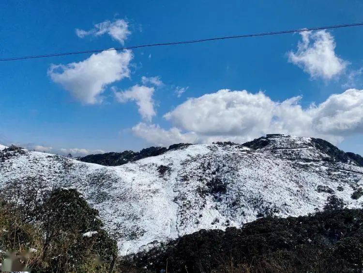 雪后的薄竹山人间仙境