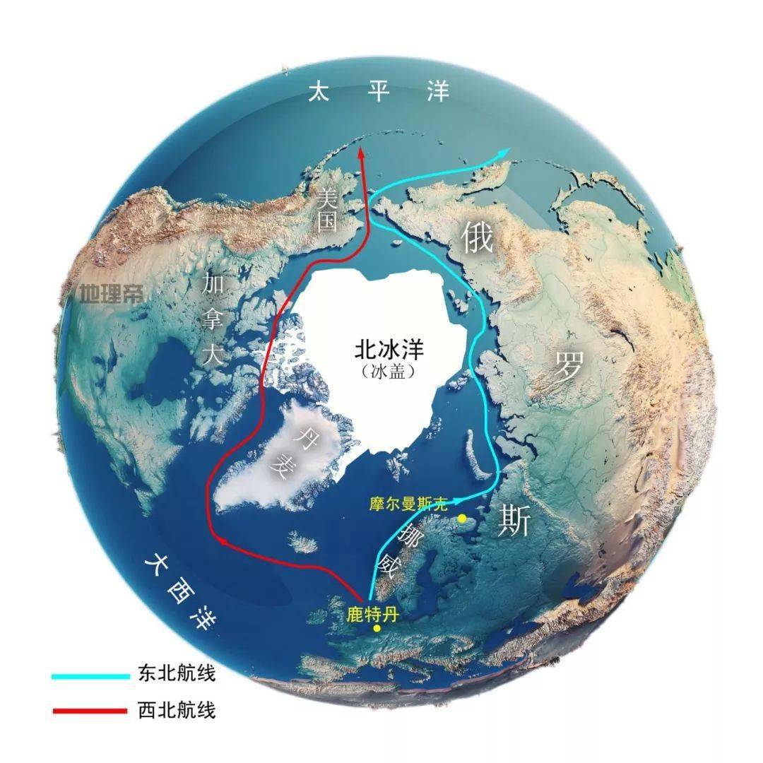 地缘看世界:北冰洋的融化将改变世界的格局，俄罗斯或成最大赢家_航线