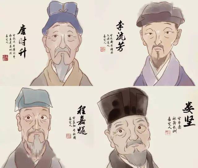 《元日》里描述的,就是明朝有名的"嘉定四先生"们的新年聚会.