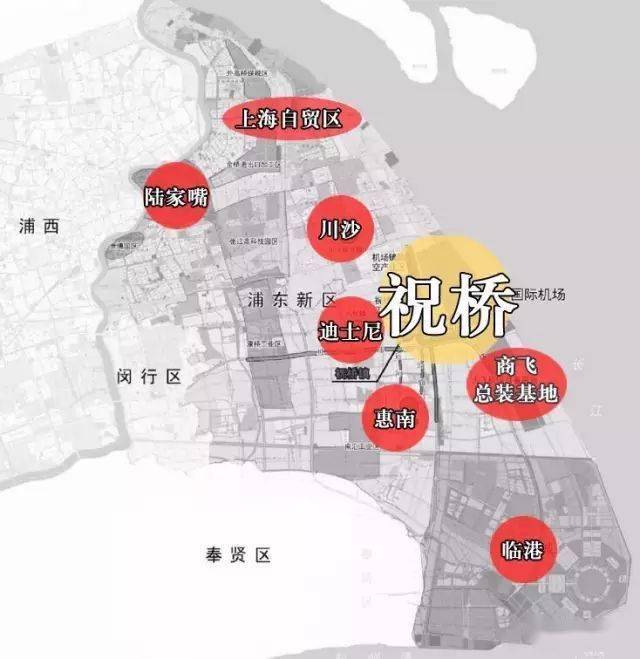 祝桥航空城则是和陆家嘴,张江平级的重点发展区域.