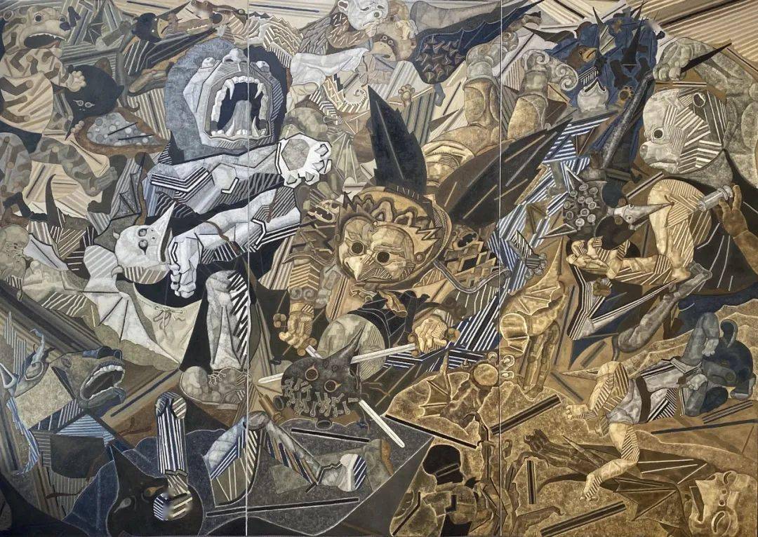 曹力全球抗疫图警世之战创作谈