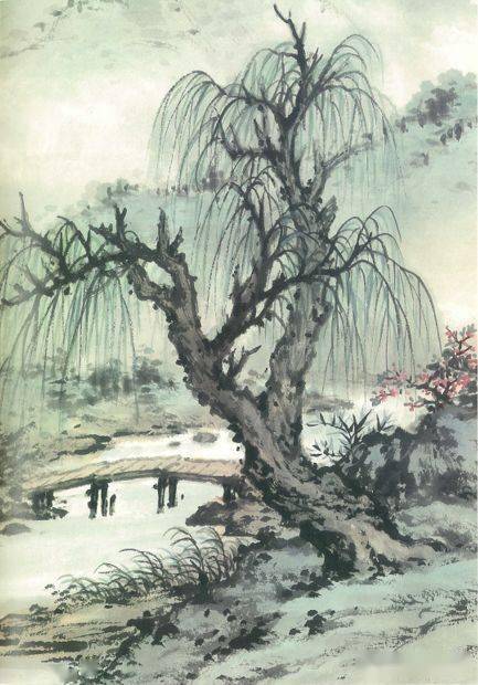 小课堂大师黄君璧教你如何画柳树