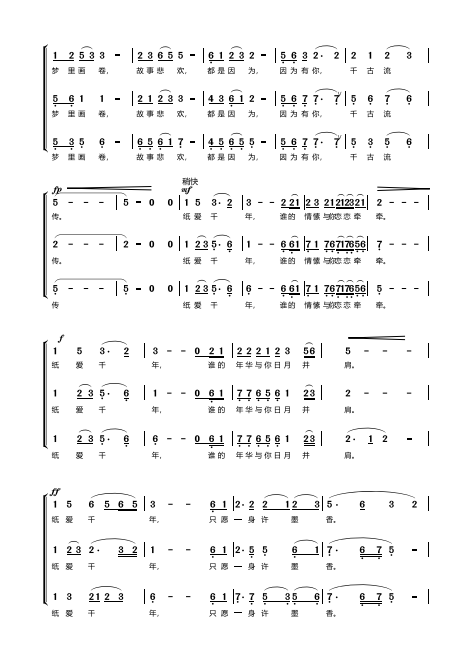 小康生活"暨庆祝撤地设市20周年原创音乐作品展播67《纸爱千年》_合唱