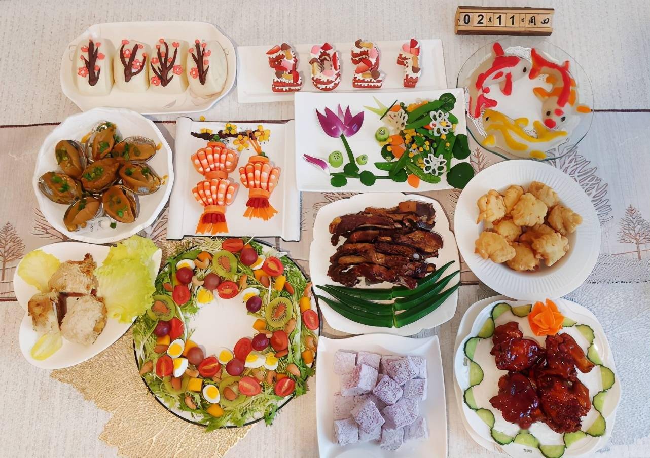 道道都是艺术品,美得不忍下筷子_年夜饭