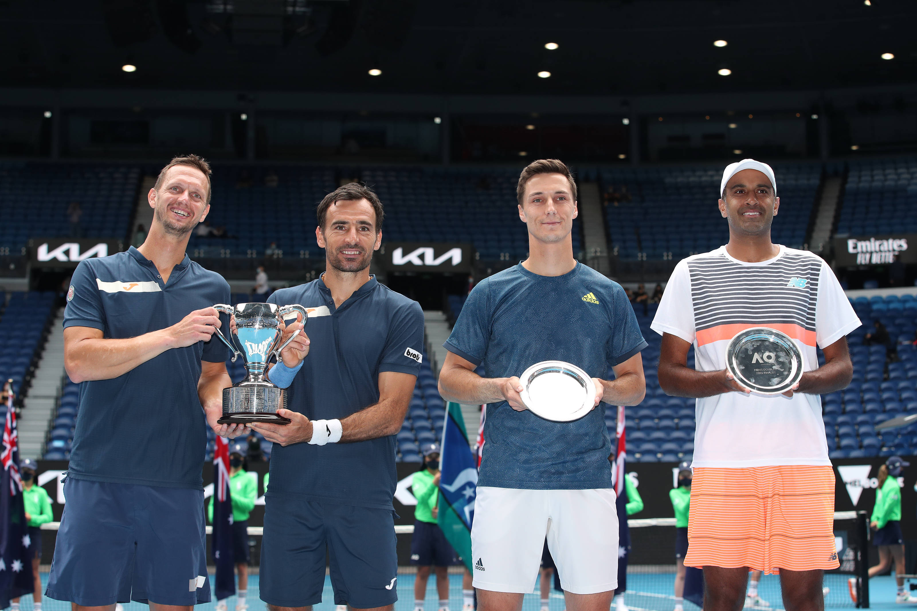 网球——澳网男双:波拉谢克/多迪格夺冠