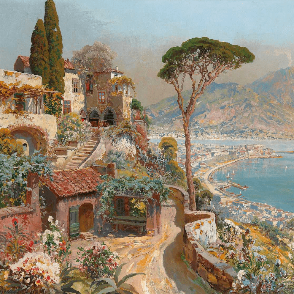 奥地利画家aloisarnegger风景油画作品欣赏