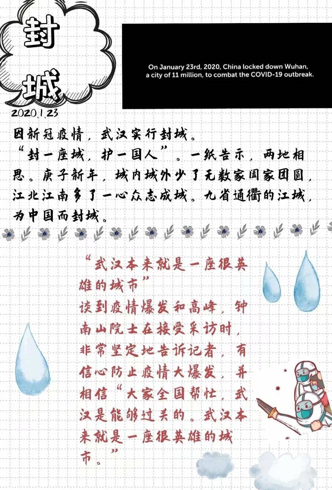 线上防疫手账制作团结一心抗击疫情