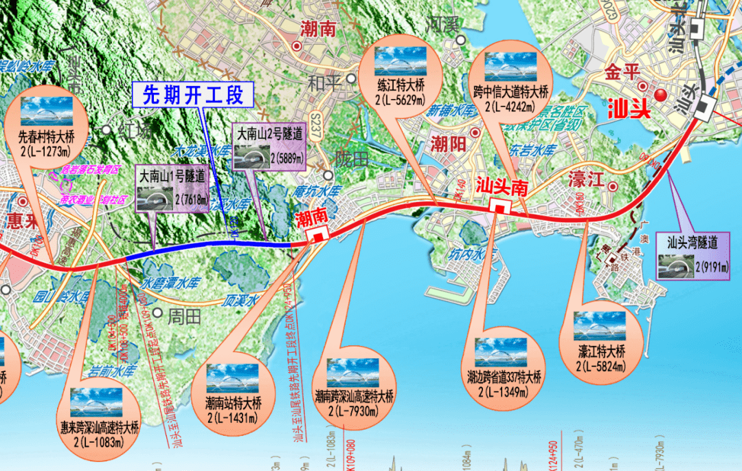 开通后潮南到龙湖10分钟到广州深圳一个半小时丨汕汕铁路潮南段加快