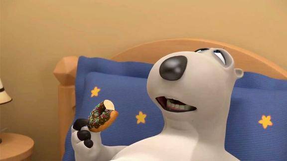 贝肯熊大肥熊整天躺家里吃东西楼板都支撑不住被他压出个洞