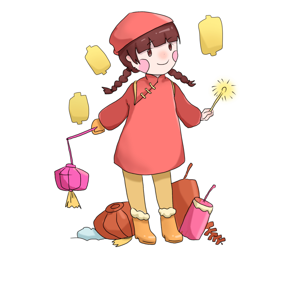 汤圆甜月儿圆,元宵佳节乐团圆_灯笼