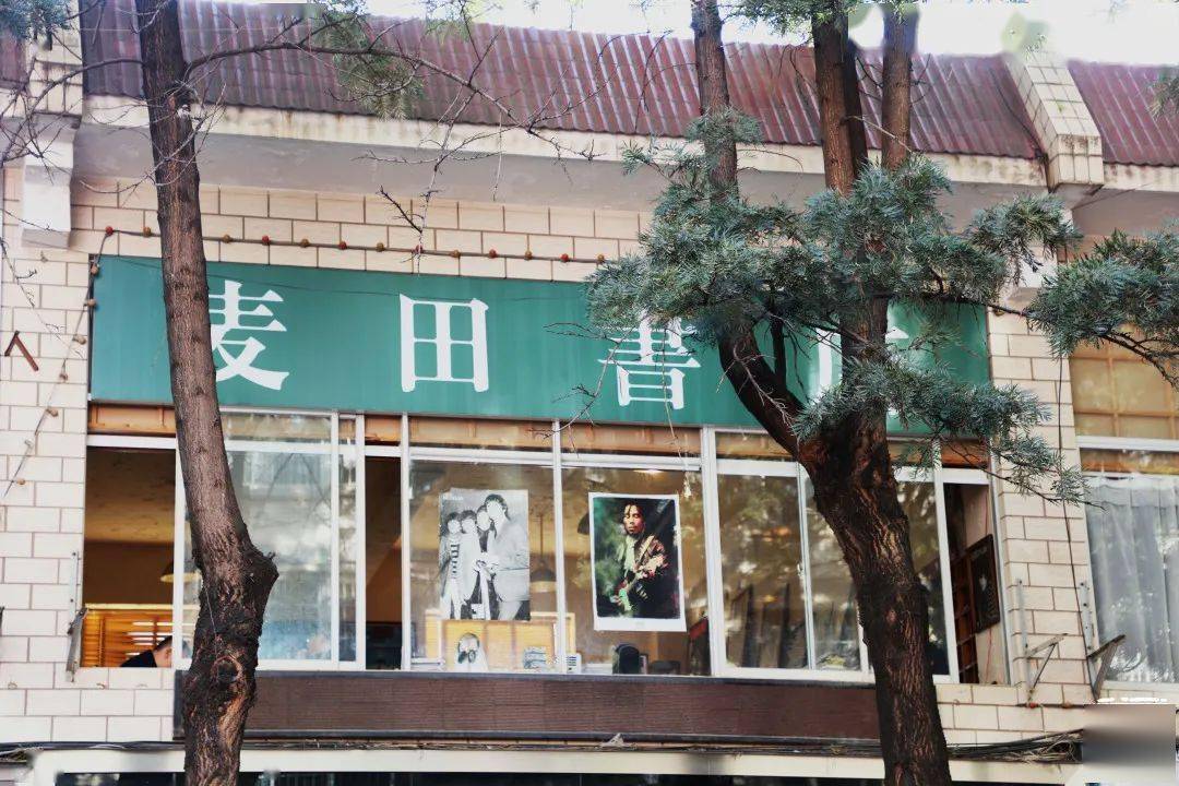 国防路的麦田书店比先前的老店面积更大了,不仅有图书区,音乐区,有一