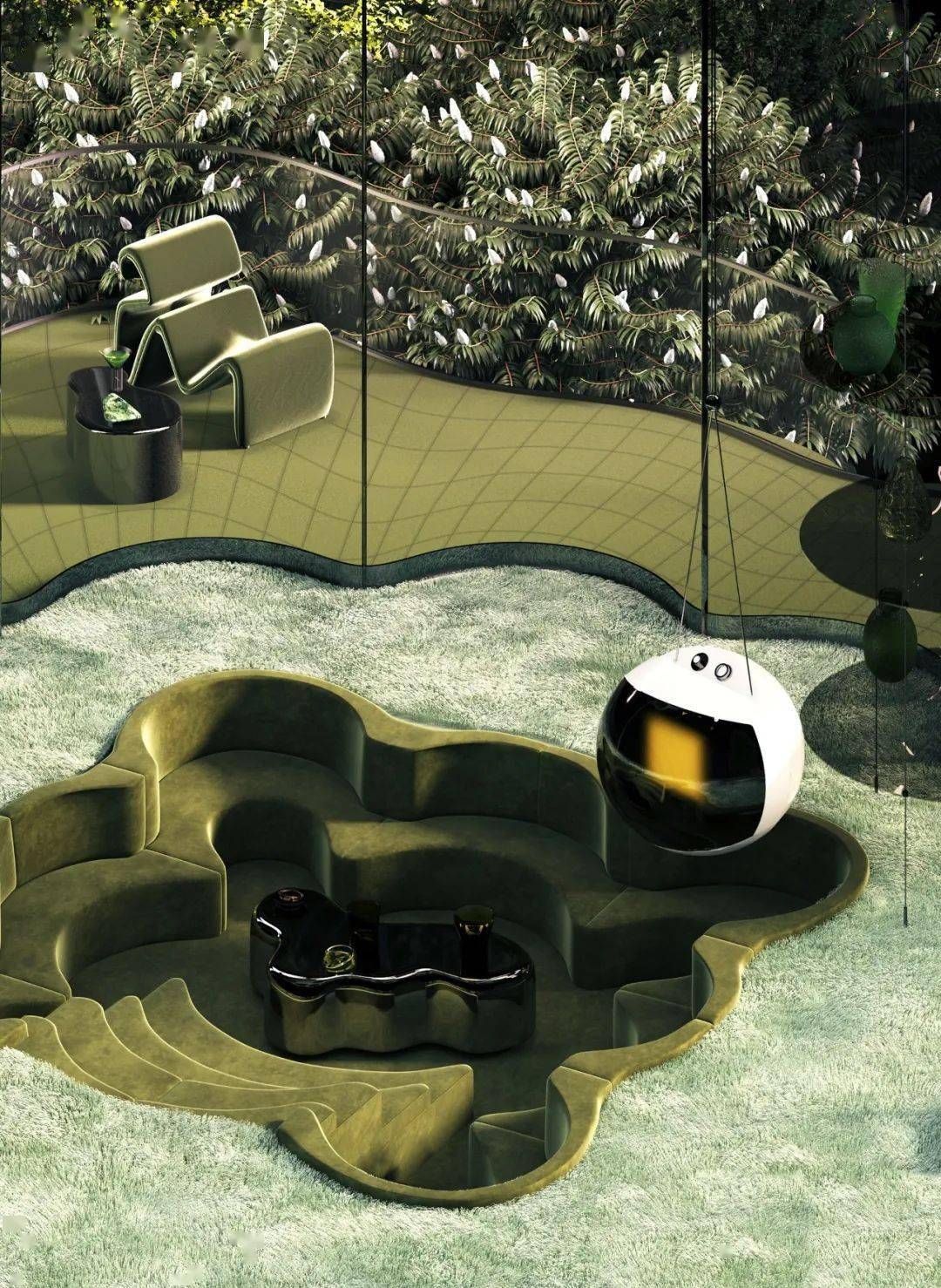 复古室内设计探索建筑中的未来主义愿景