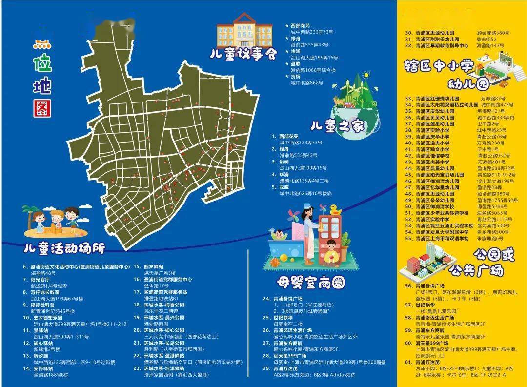 "美丽盈浦"少儿版15分钟生活圈地图新鲜出炉!_盈浦街道