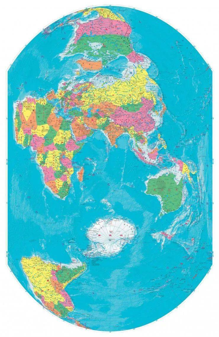 竖版世界地图颠覆你的世界观_南极