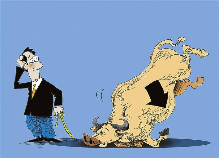 财经漫画 "牛"失前蹄 王建明【深圳商报/读创讯】(记者 钟国斌)受美国