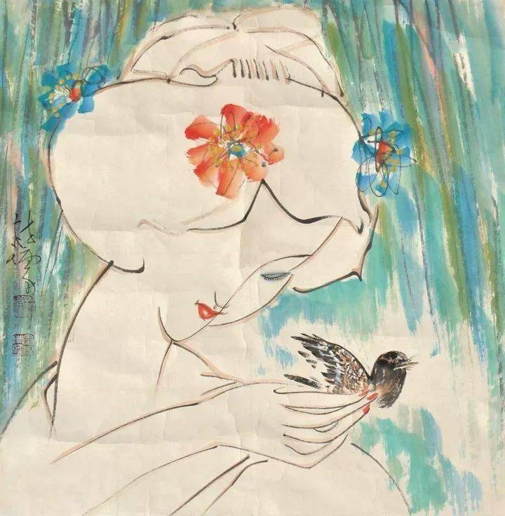 广美教授林墉笔下的女人体俏丽灵动勾人魂魄养眼