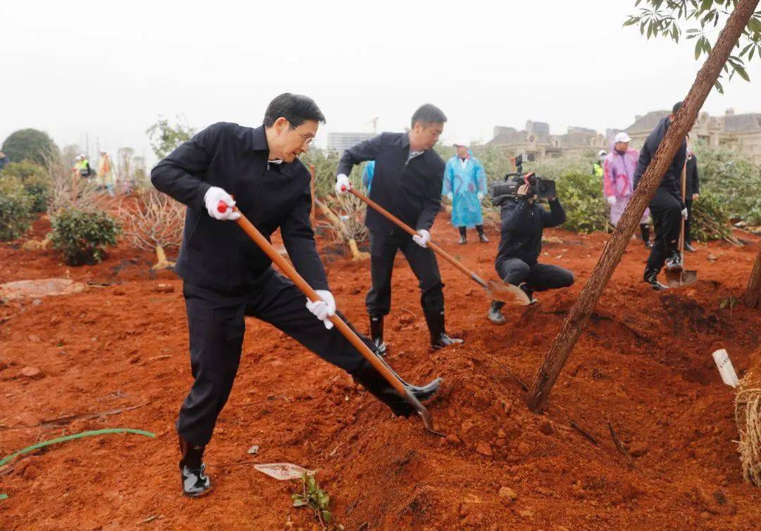植树节刘奇易炼红等省领导参加义务植树活动