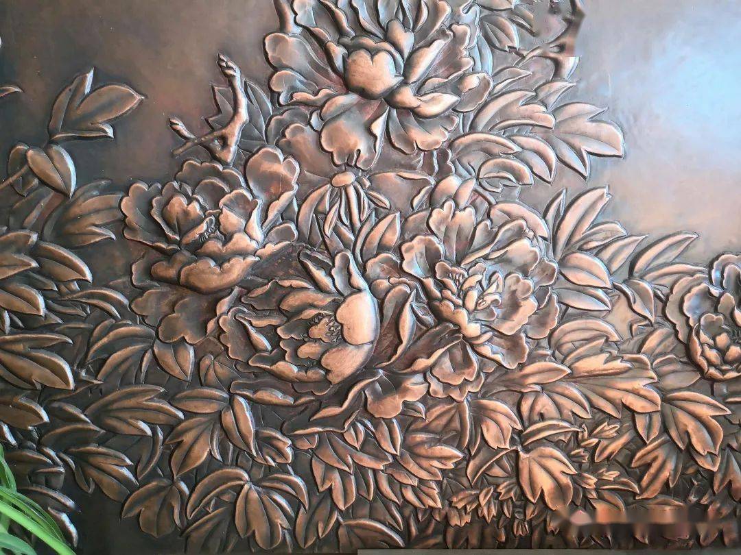 锻铜浮雕紫铜浮雕画清明上河图挂好了实拍照片来了惠风堂铜雕艺术