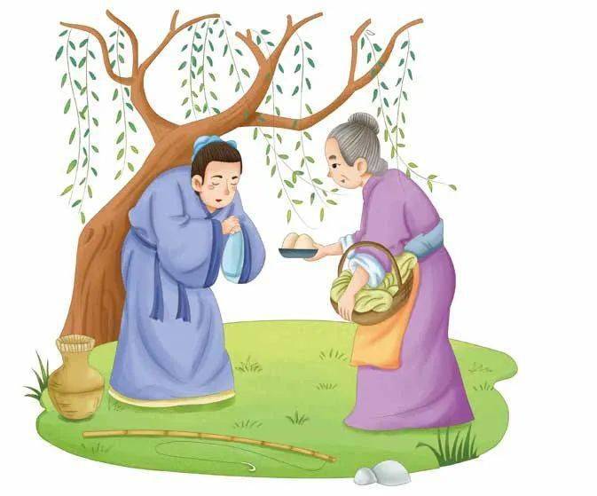 成语漂母什么饭_成语故事简笔画